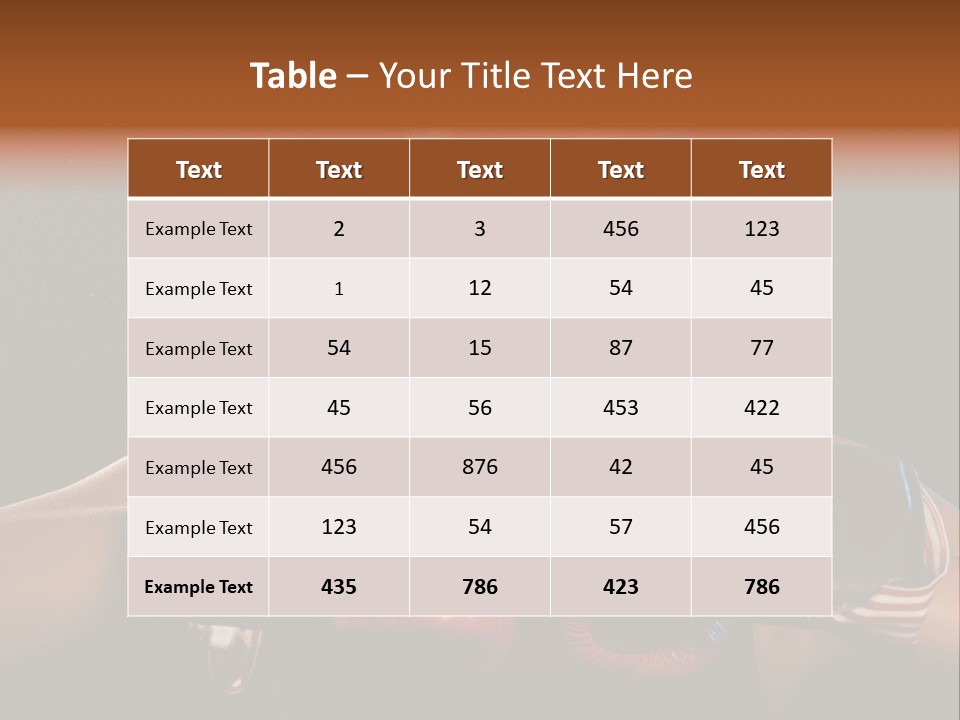 Fighter Competitive Gloves PowerPoint Template