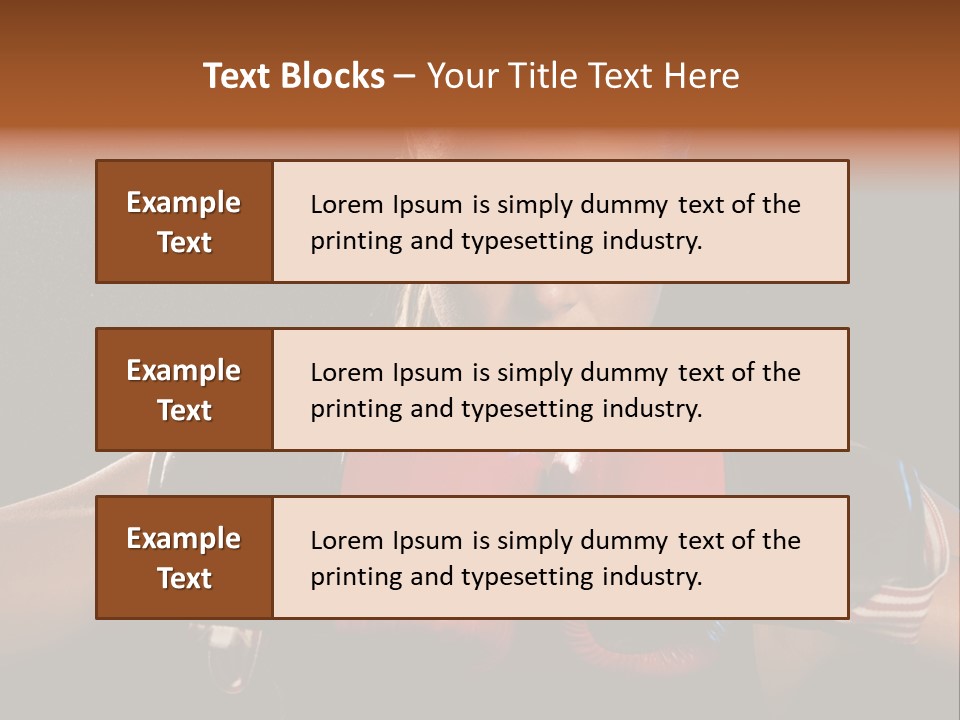 Fighter Competitive Gloves PowerPoint Template