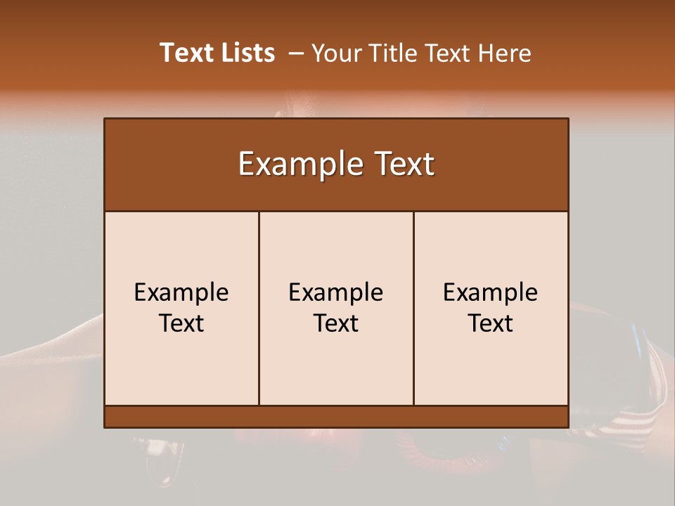 Fighter Competitive Gloves PowerPoint Template