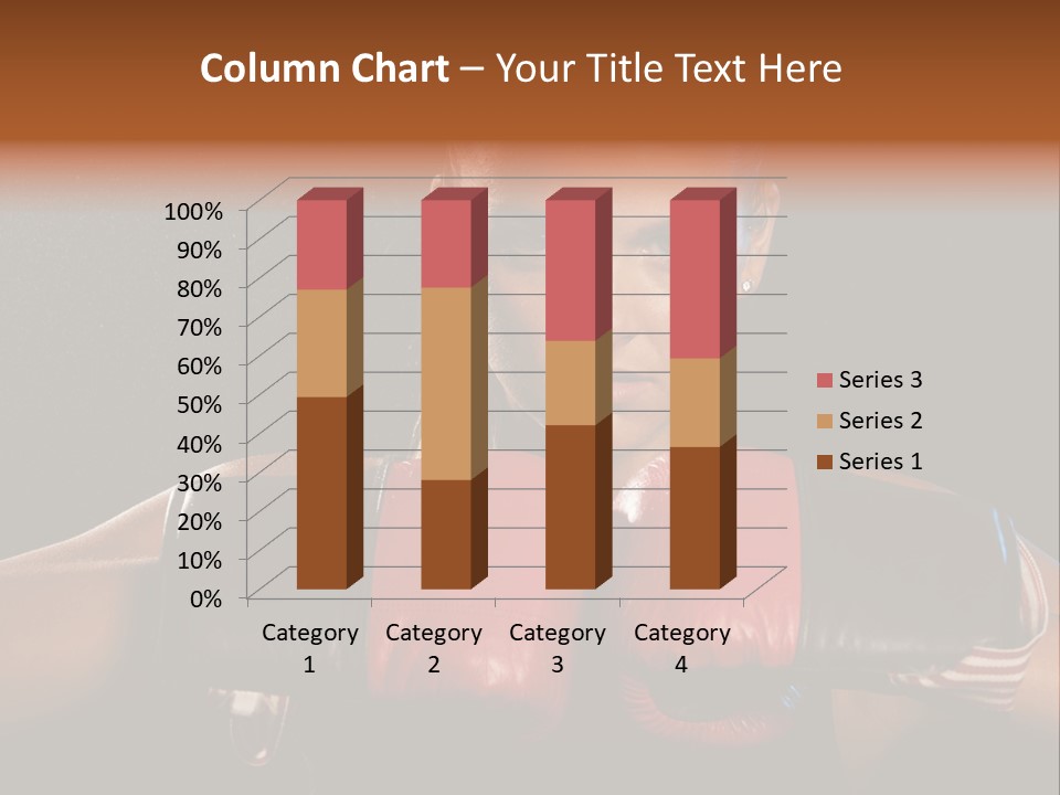 Fighter Competitive Gloves PowerPoint Template