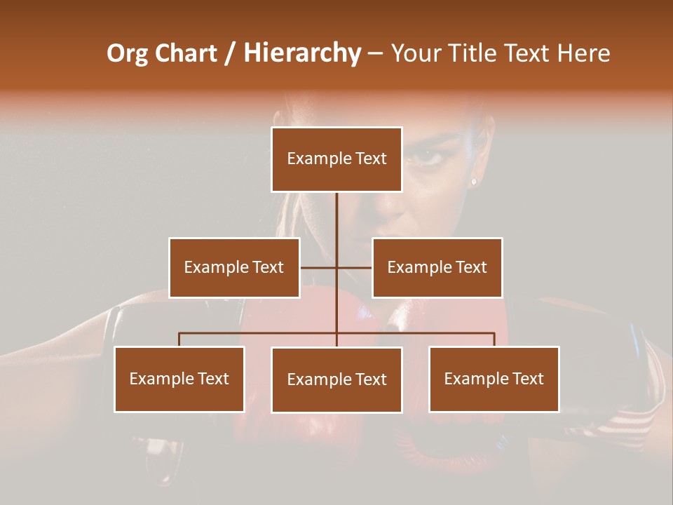 Fighter Competitive Gloves PowerPoint Template