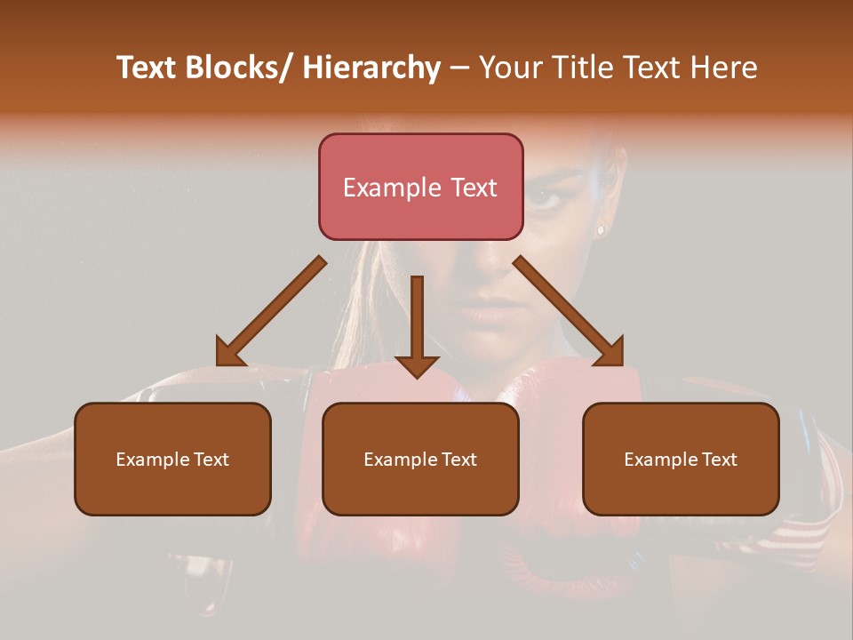 Fighter Competitive Gloves PowerPoint Template