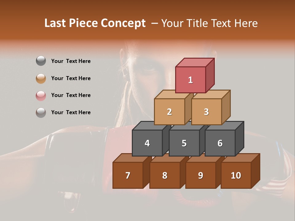 Fighter Competitive Gloves PowerPoint Template