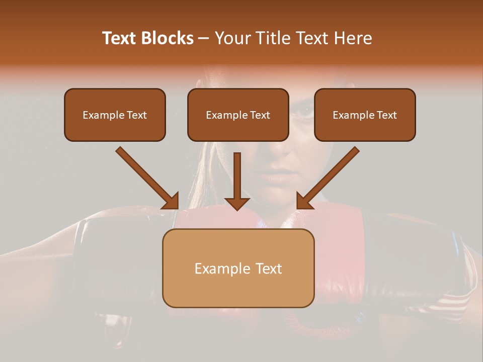 Fighter Competitive Gloves PowerPoint Template