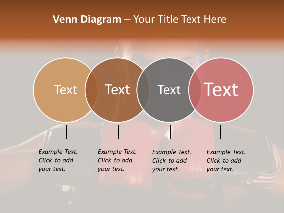 Fighter Competitive Gloves PowerPoint Template