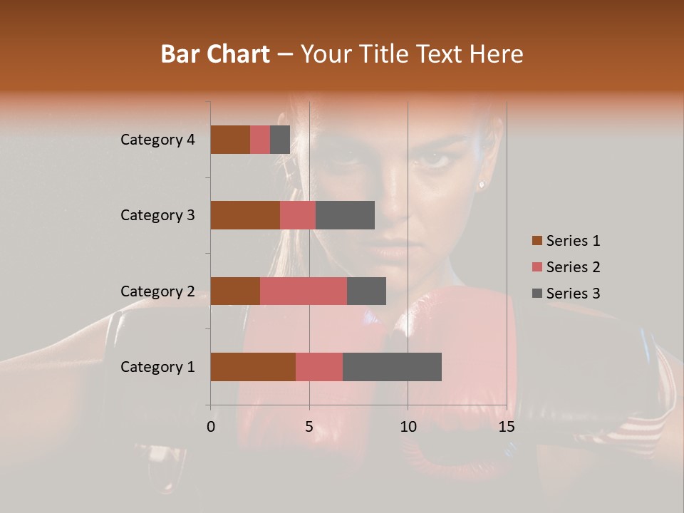 Fighter Competitive Gloves PowerPoint Template