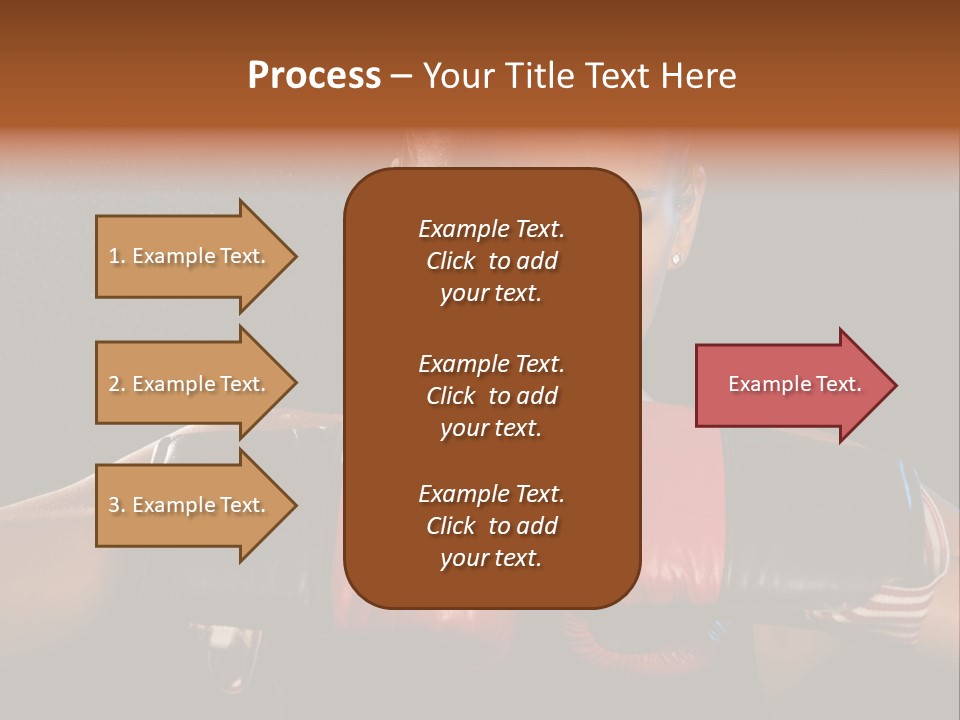 Fighter Competitive Gloves PowerPoint Template