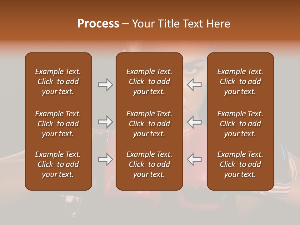 Fighter Competitive Gloves PowerPoint Template