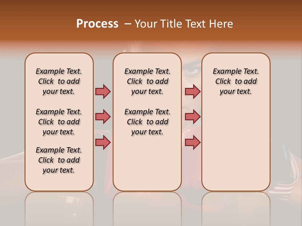 Fighter Competitive Gloves PowerPoint Template