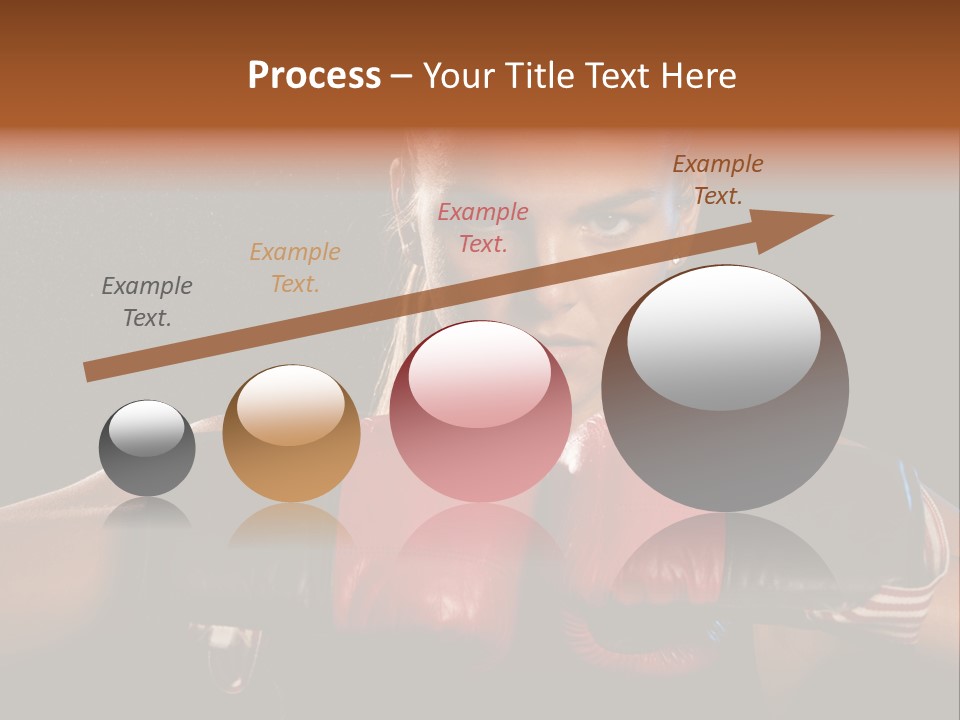 Fighter Competitive Gloves PowerPoint Template