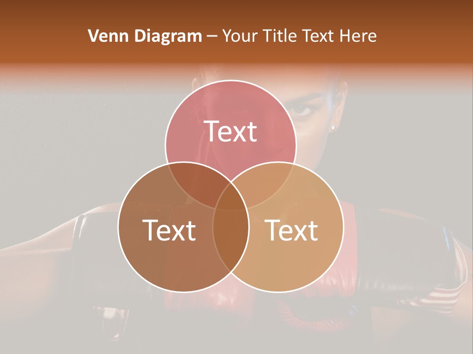 Fighter Competitive Gloves PowerPoint Template