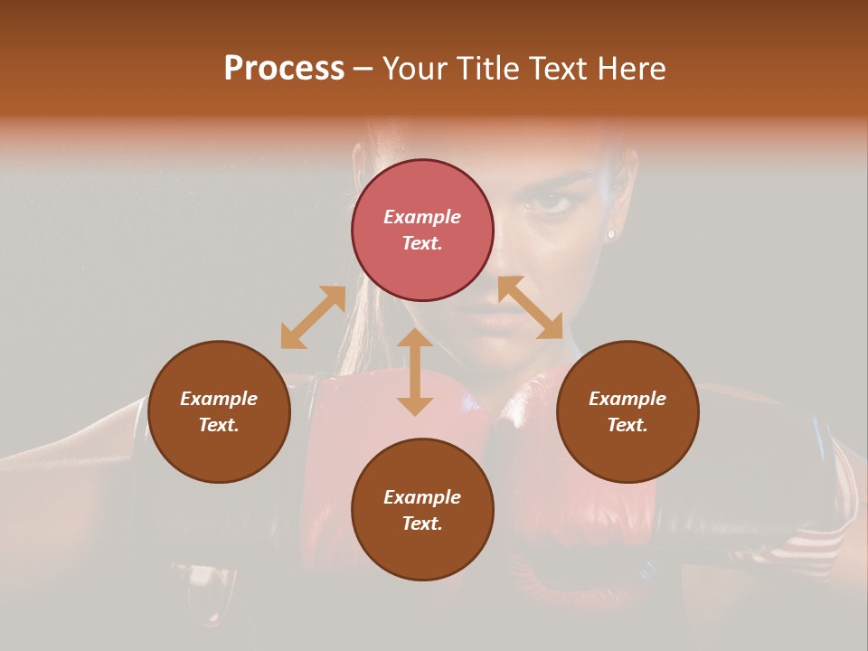 Fighter Competitive Gloves PowerPoint Template