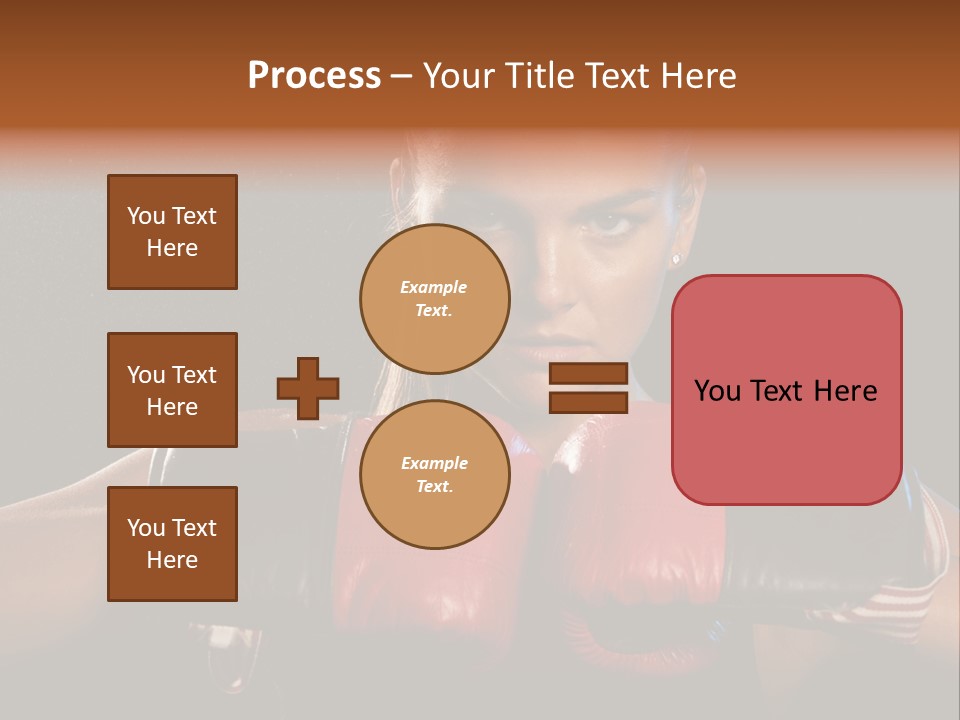 Fighter Competitive Gloves PowerPoint Template
