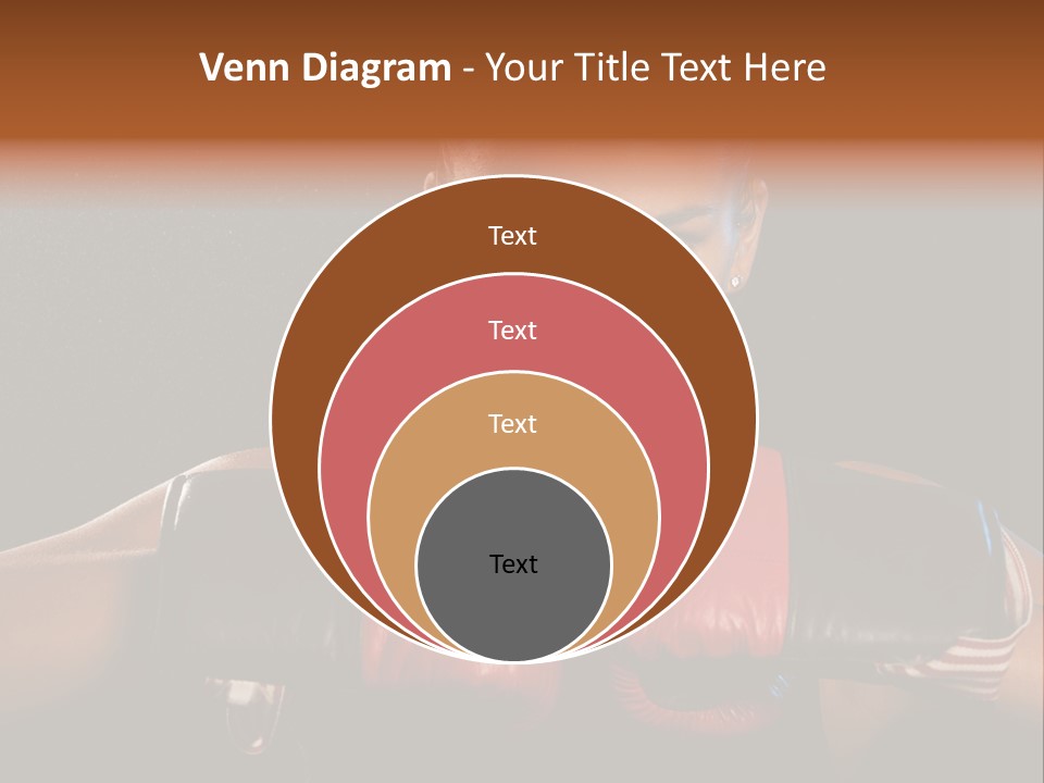 Fighter Competitive Gloves PowerPoint Template