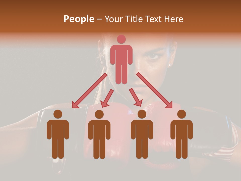 Fighter Competitive Gloves PowerPoint Template