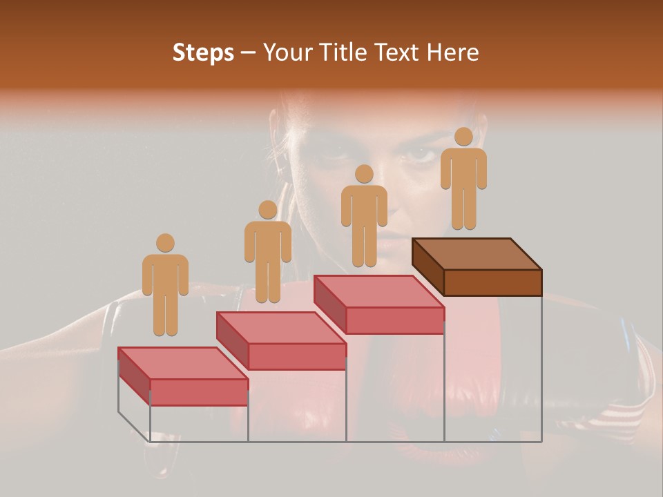 Fighter Competitive Gloves PowerPoint Template