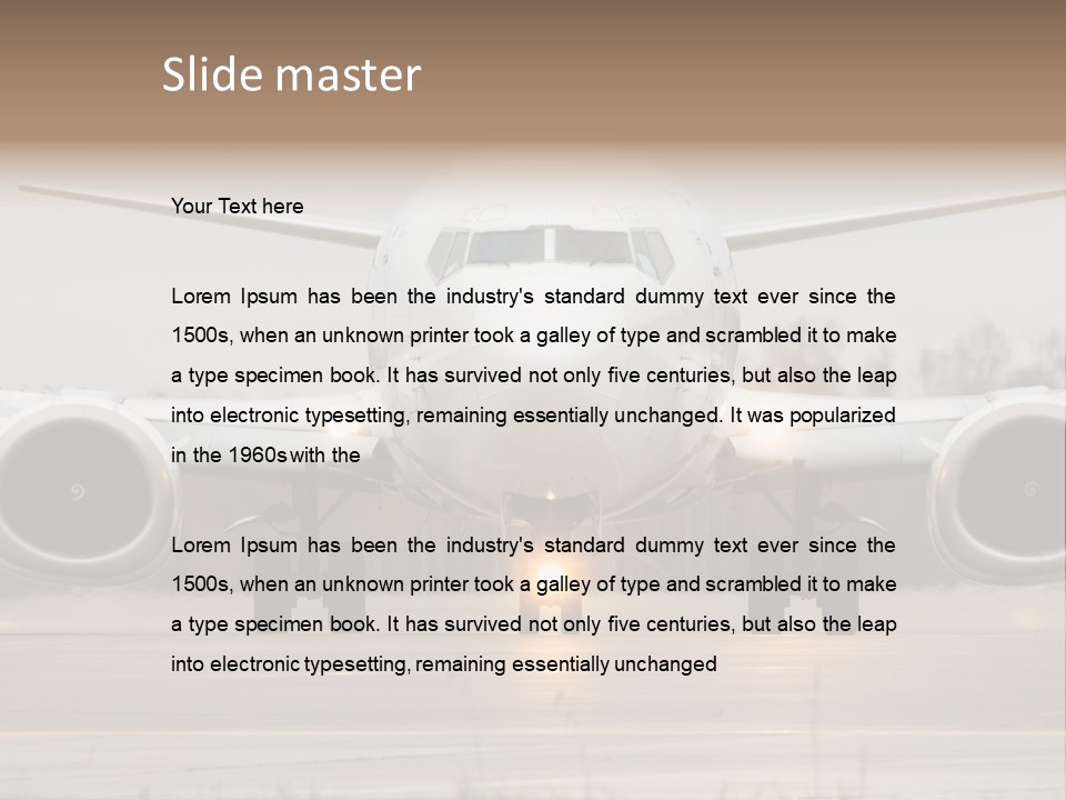 Transportation Front Depart PowerPoint Template