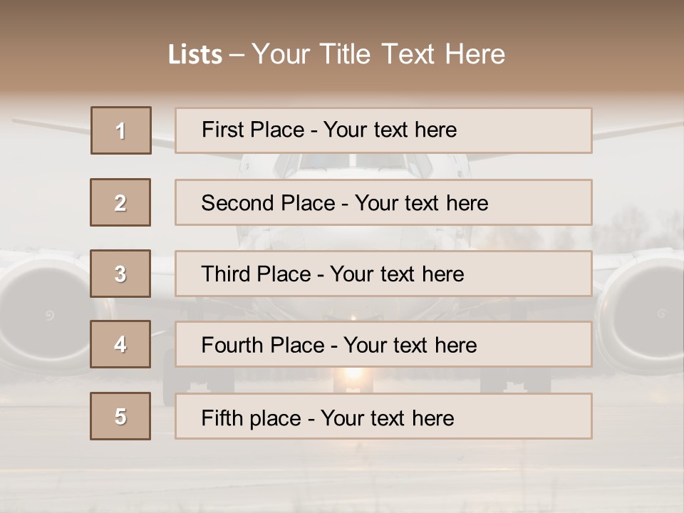 Transportation Front Depart PowerPoint Template