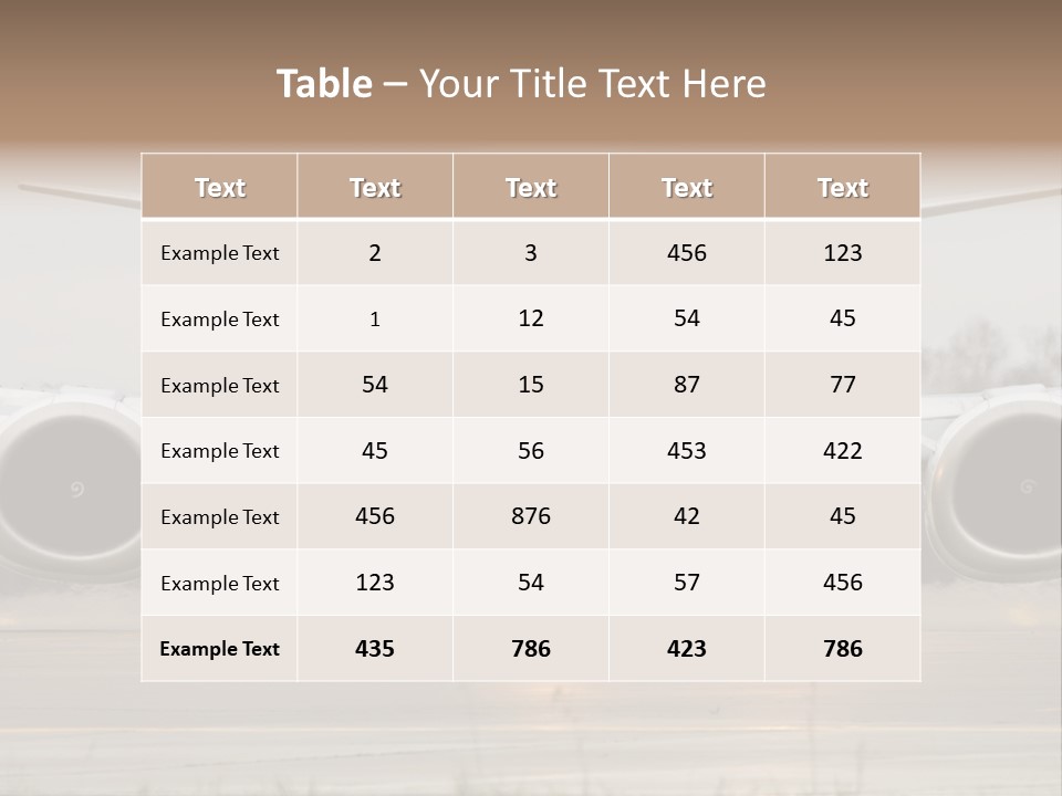 Transportation Front Depart PowerPoint Template
