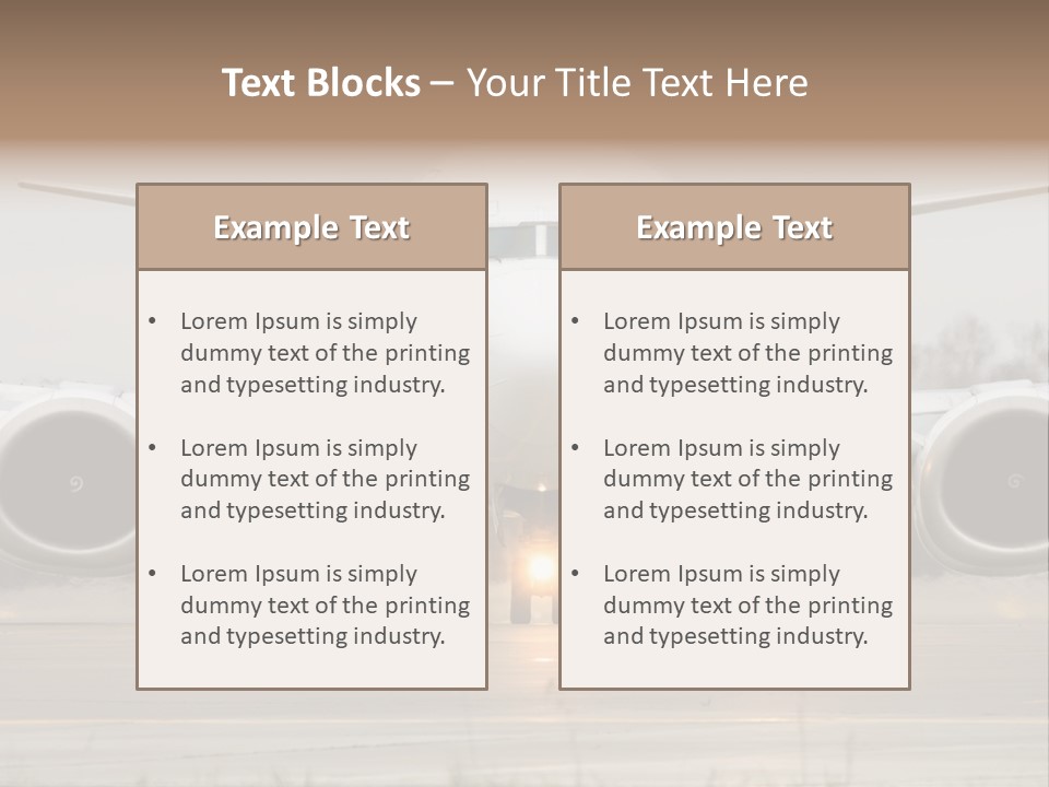 Transportation Front Depart PowerPoint Template
