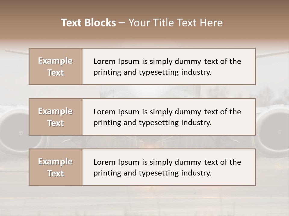 Transportation Front Depart PowerPoint Template
