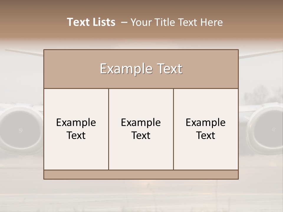 Transportation Front Depart PowerPoint Template