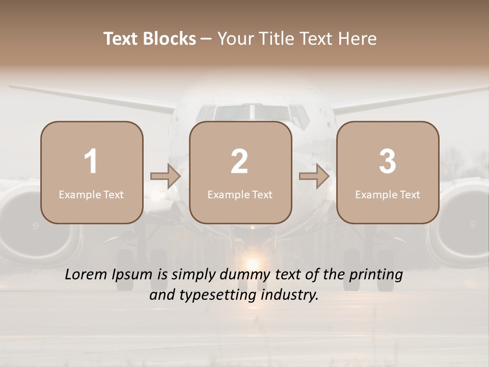 Transportation Front Depart PowerPoint Template