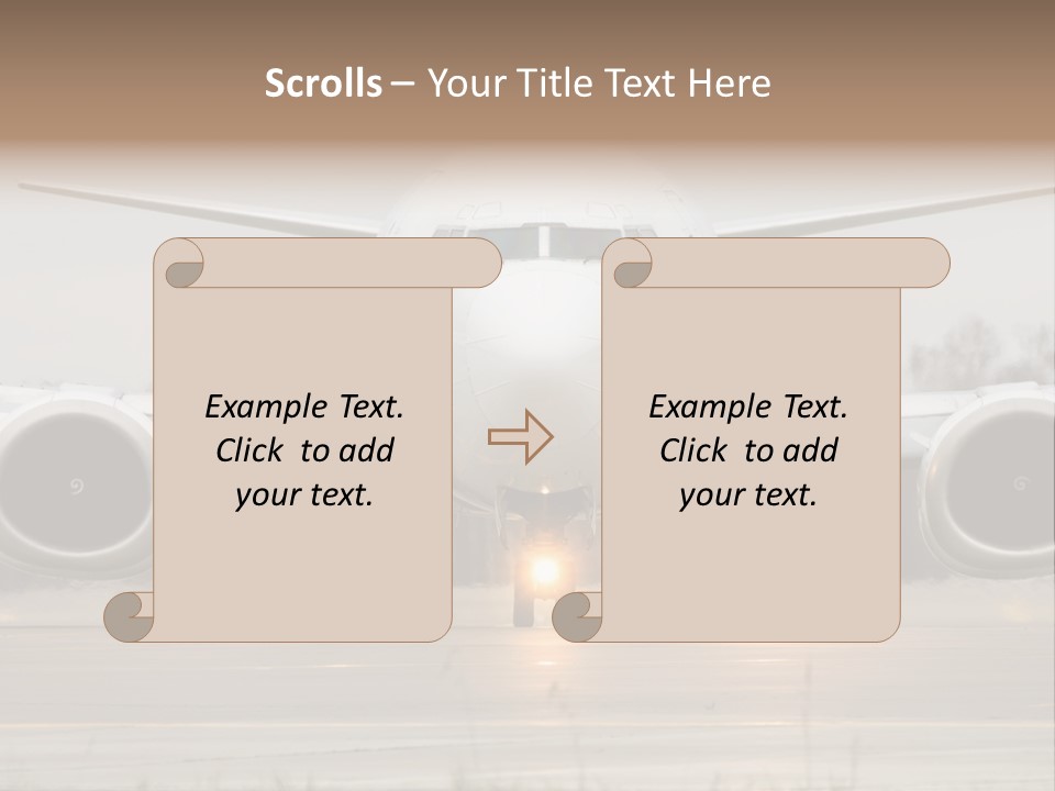 Transportation Front Depart PowerPoint Template