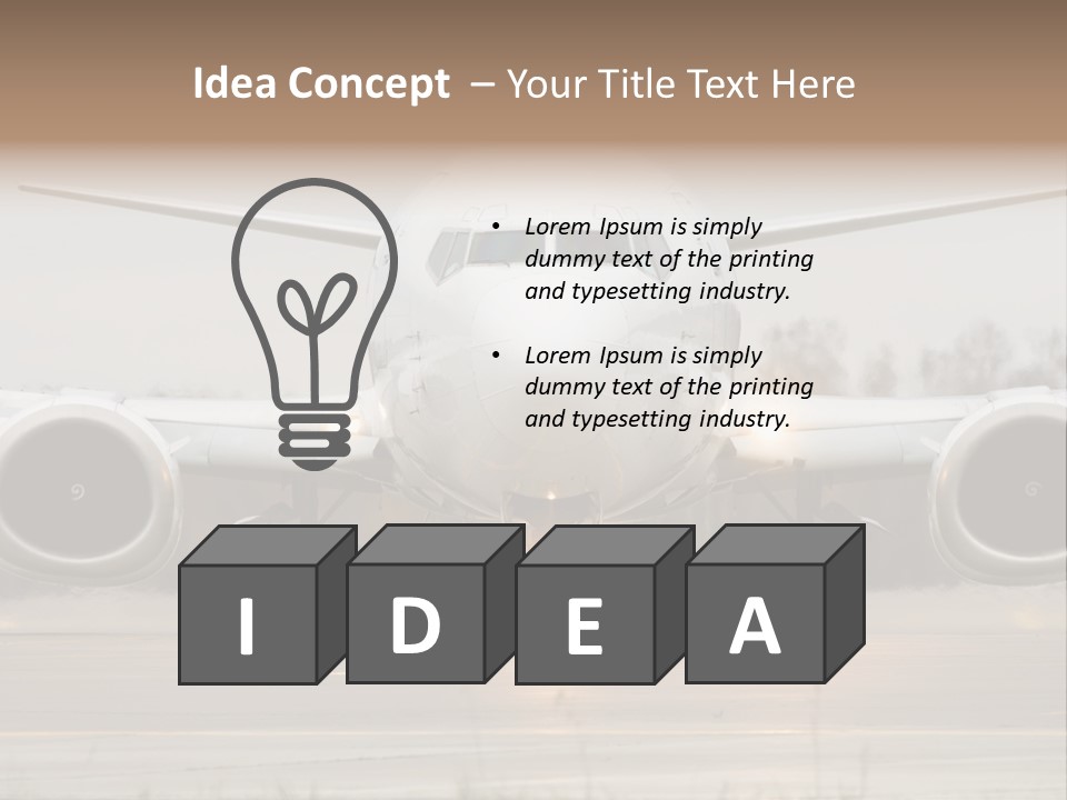 Transportation Front Depart PowerPoint Template