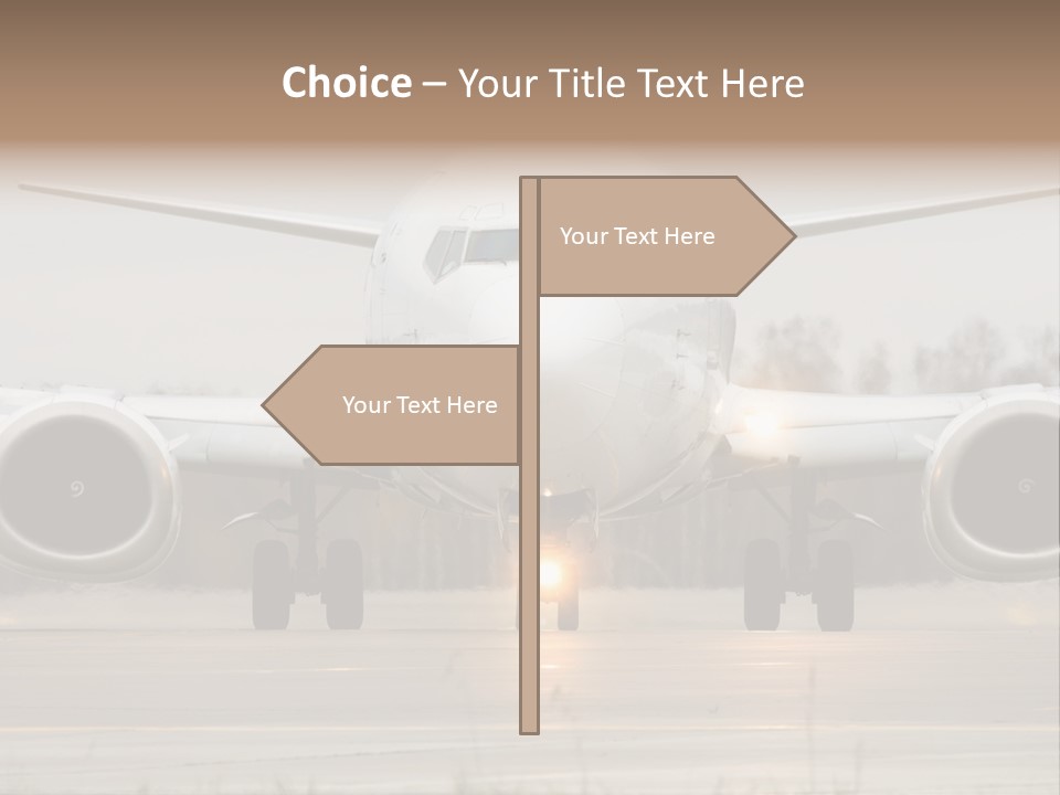 Transportation Front Depart PowerPoint Template