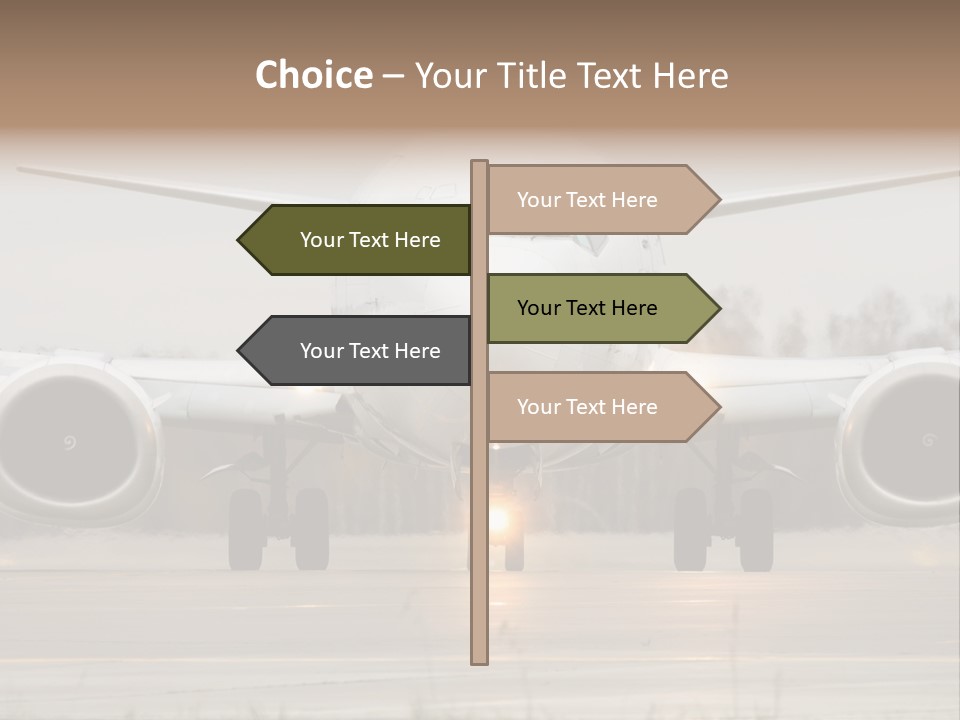 Transportation Front Depart PowerPoint Template