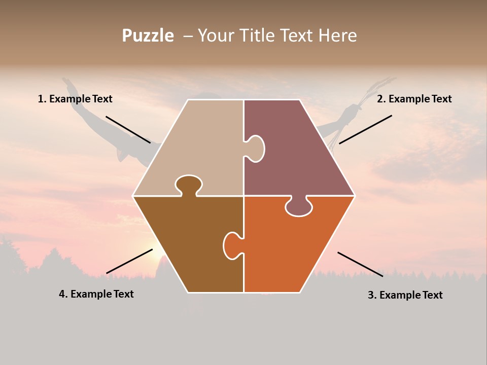 Night Herb Female PowerPoint Template