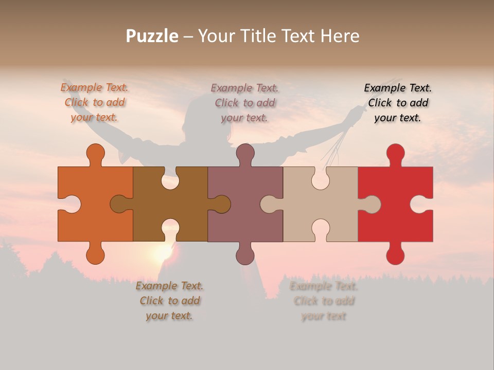 Night Herb Female PowerPoint Template