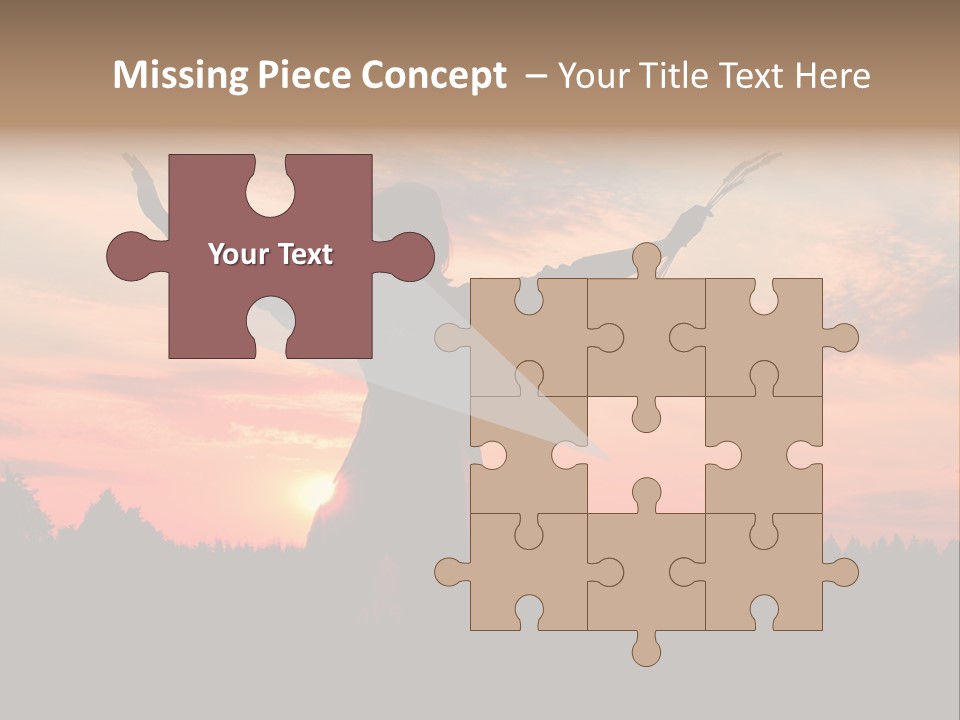 Night Herb Female PowerPoint Template