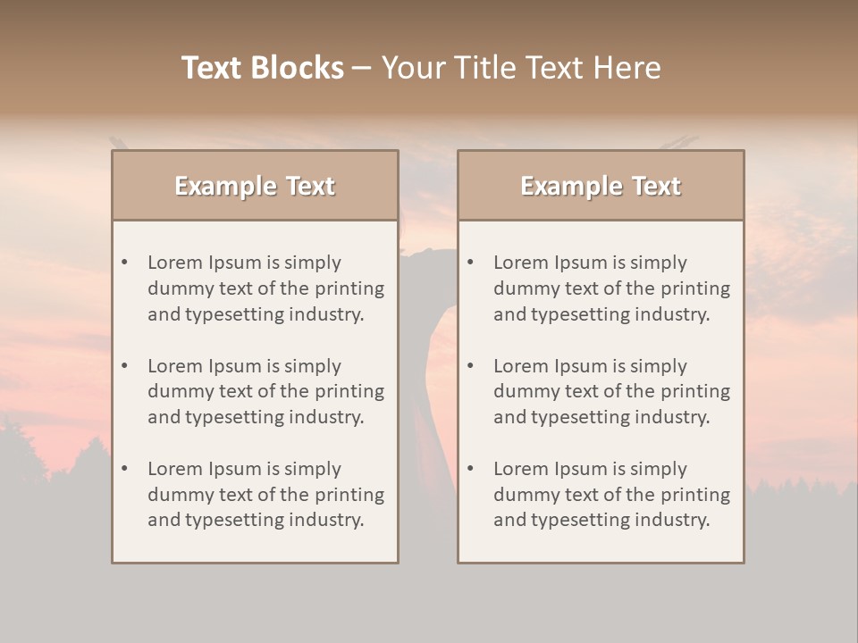 Night Herb Female PowerPoint Template