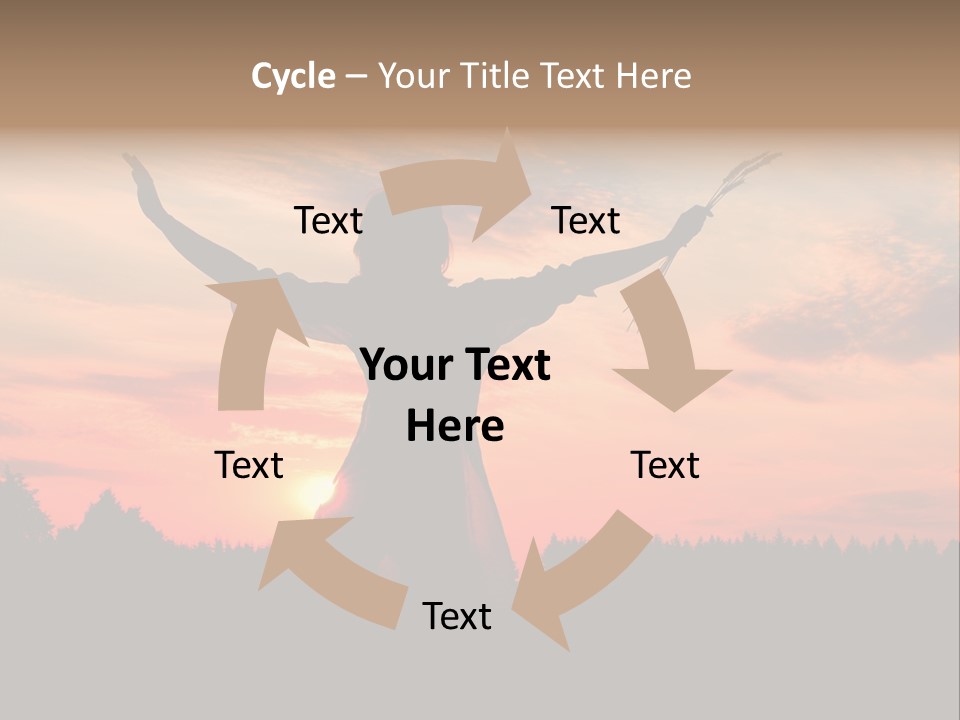 Night Herb Female PowerPoint Template