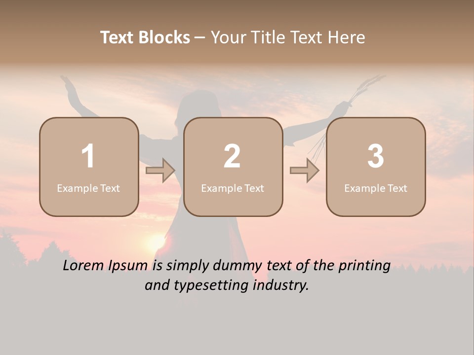 Night Herb Female PowerPoint Template