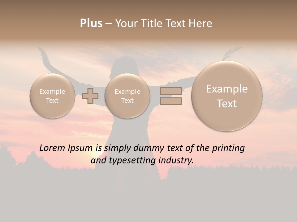 Night Herb Female PowerPoint Template