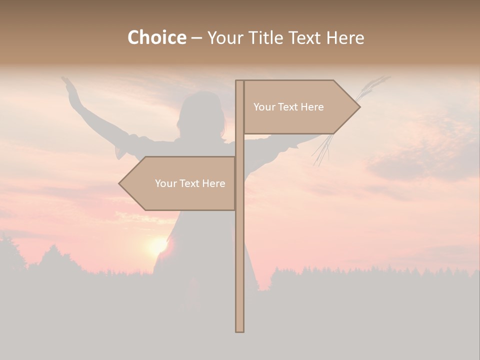 Night Herb Female PowerPoint Template