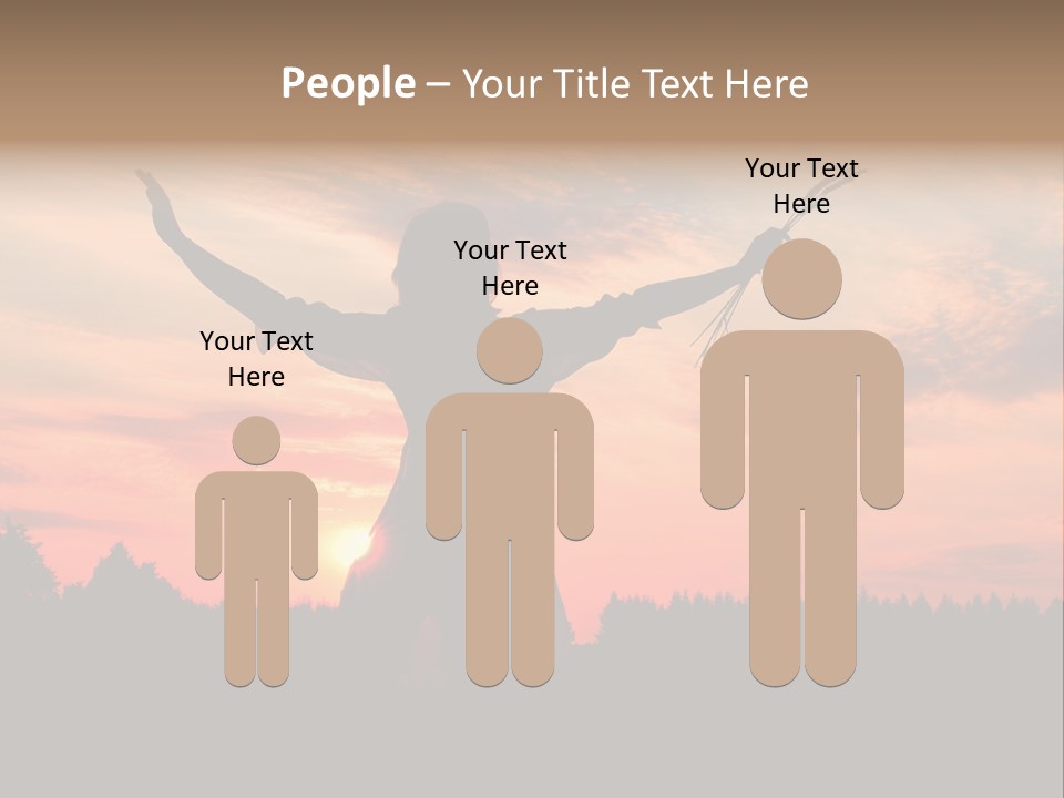 Night Herb Female PowerPoint Template