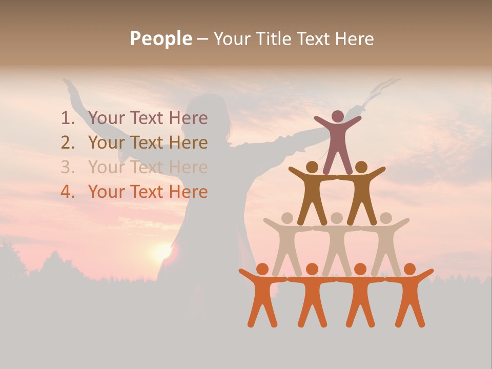 Night Herb Female PowerPoint Template