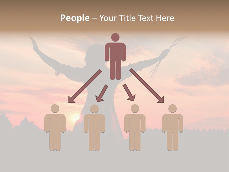 Night Herb Female PowerPoint Template