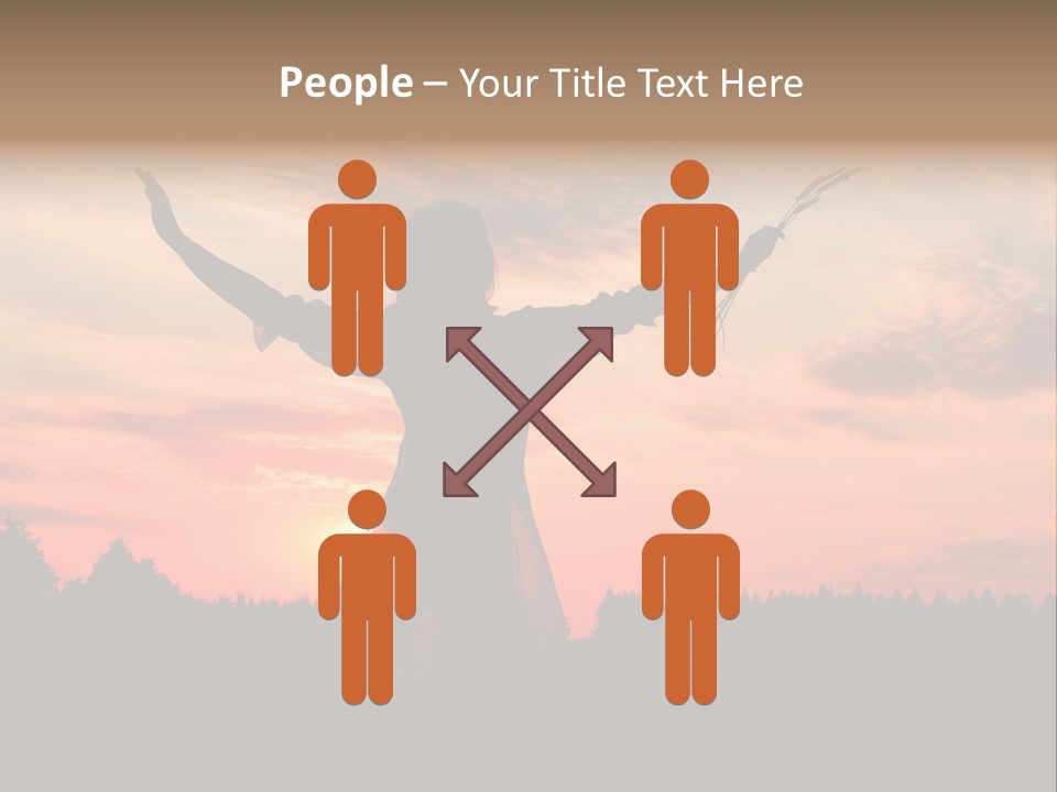 Night Herb Female PowerPoint Template