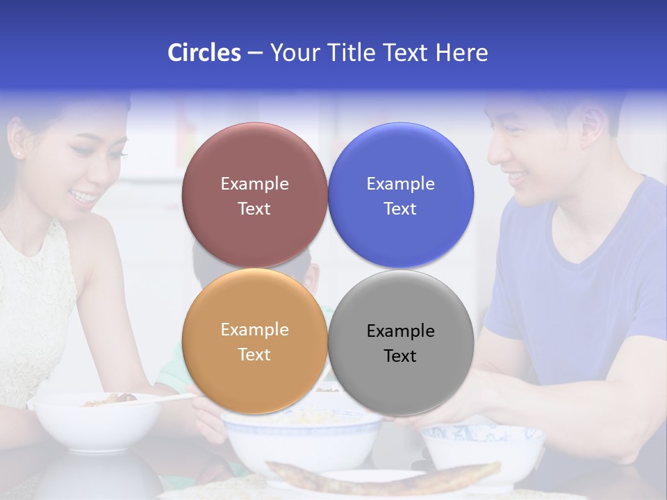 Boy Mum Head And Shoulders PowerPoint Template