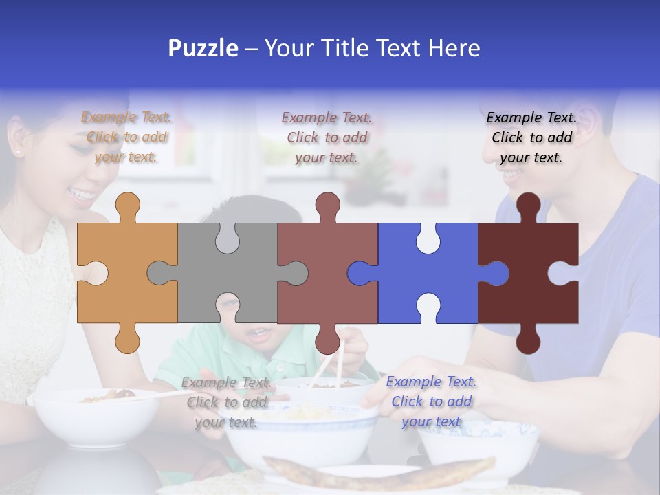 Boy Mum Head And Shoulders PowerPoint Template