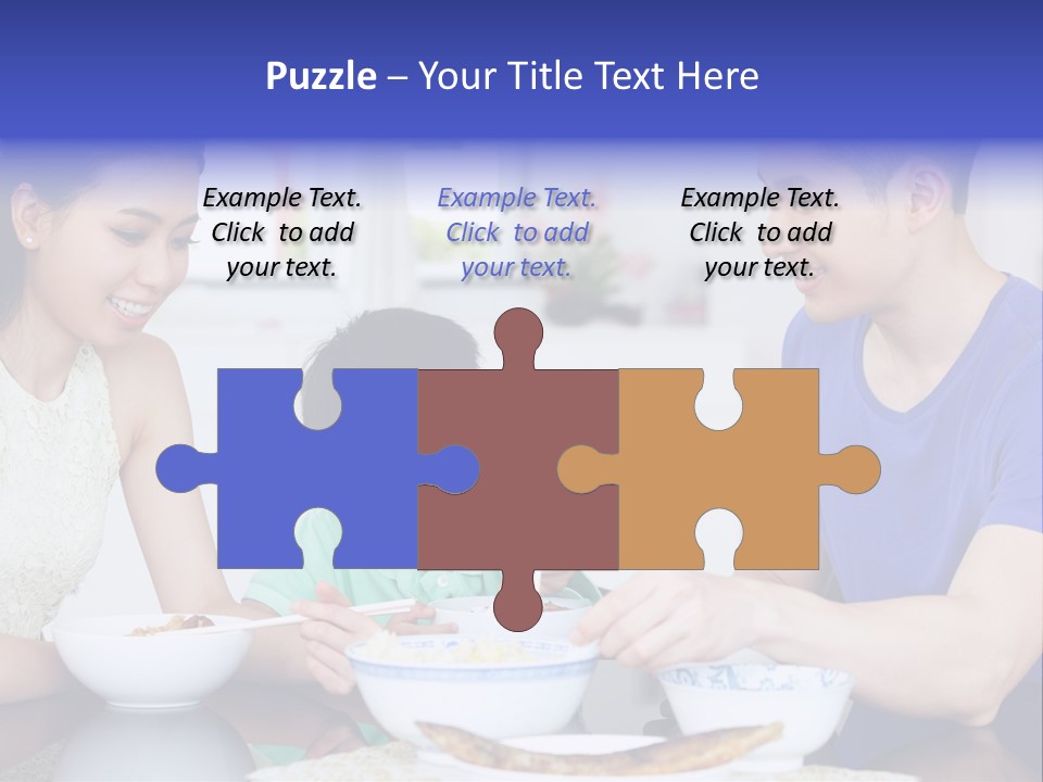 Boy Mum Head And Shoulders PowerPoint Template