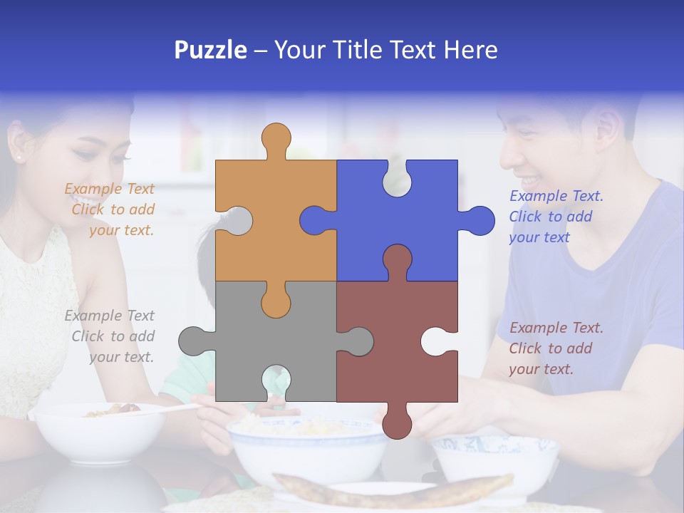 Boy Mum Head And Shoulders PowerPoint Template