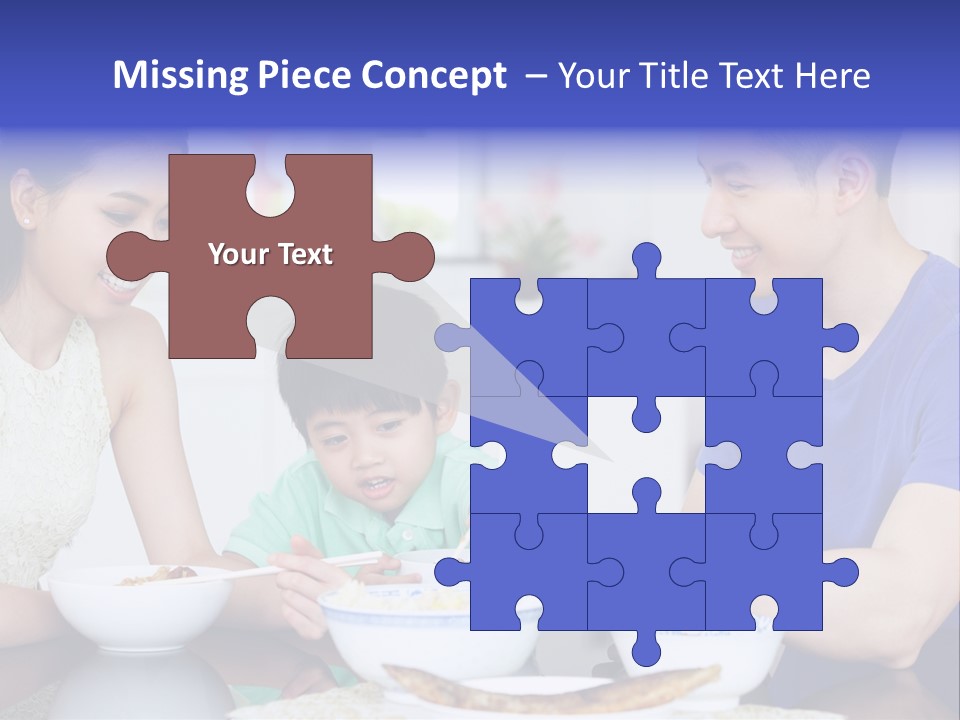 Boy Mum Head And Shoulders PowerPoint Template