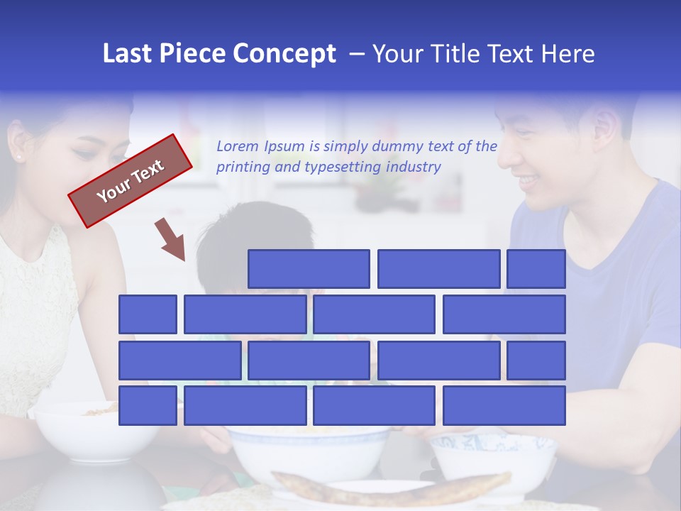 Boy Mum Head And Shoulders PowerPoint Template