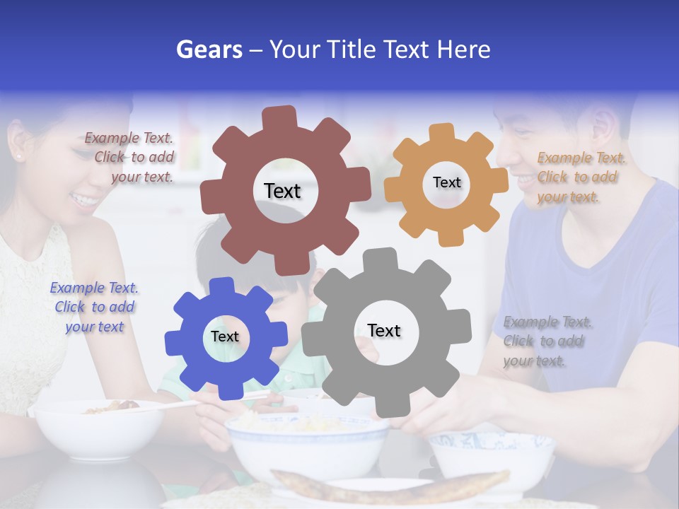 Boy Mum Head And Shoulders PowerPoint Template